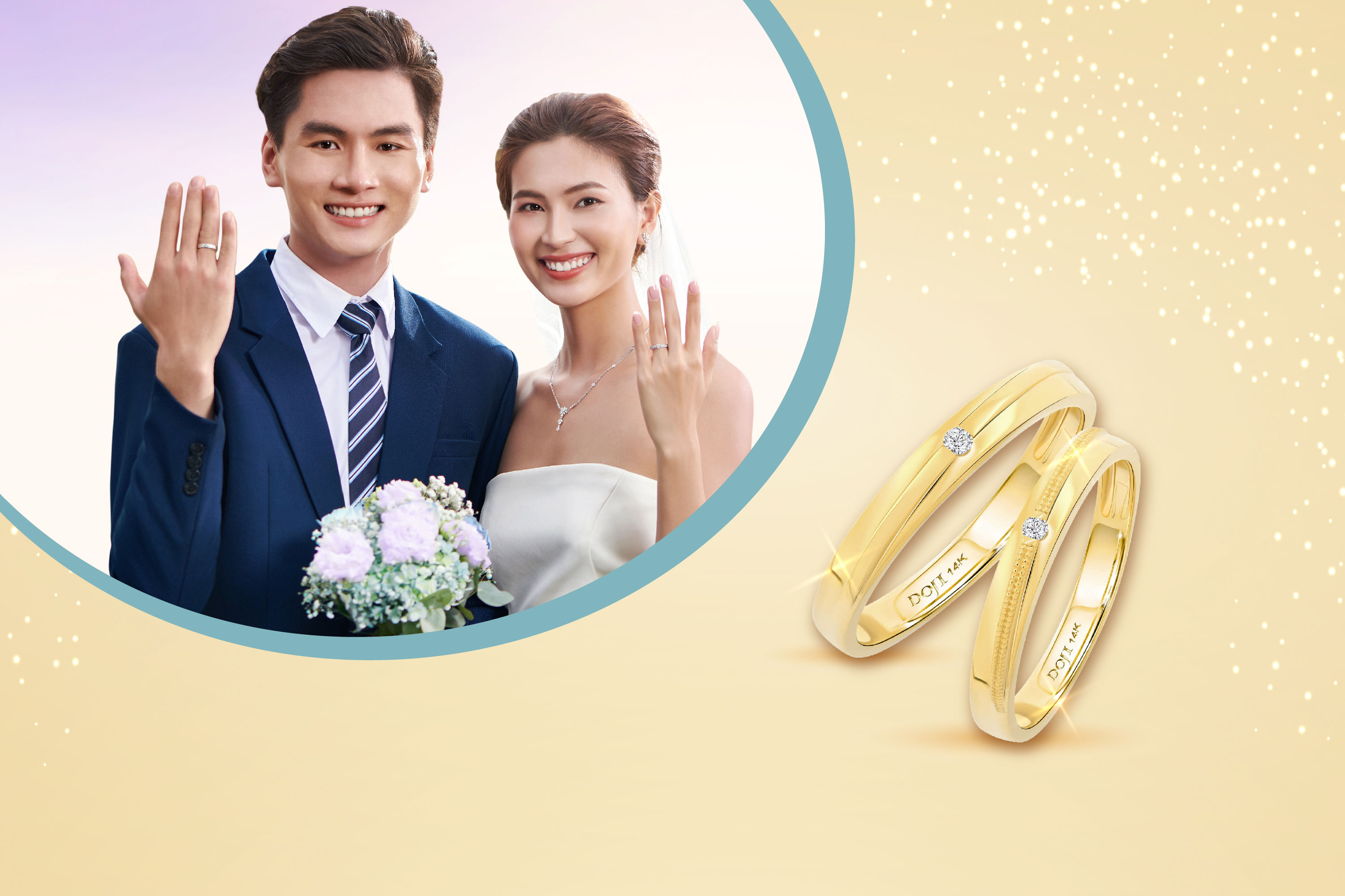 Nhẫn cưới nam kim cương vàng 18k pnj chung Đôi dd00y000720 | pnj.com.vn