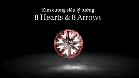 Nghệ thuật chế tác kim cương 8 Hearts & 8 Arrows