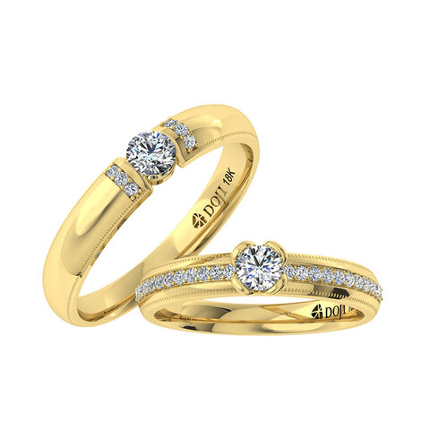 Nhẫn cưới Kim cương IWR136-2